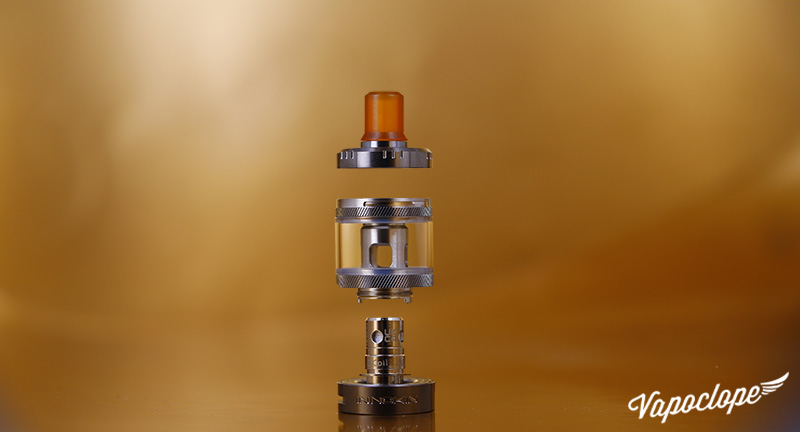 Vue éclatée du clearomiseur Zenith Minimal de chez Innokin